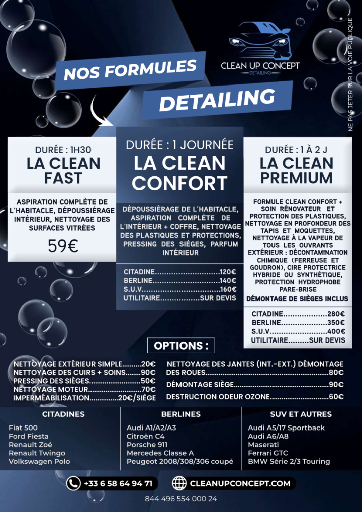 Tarifs Detailing Limoges