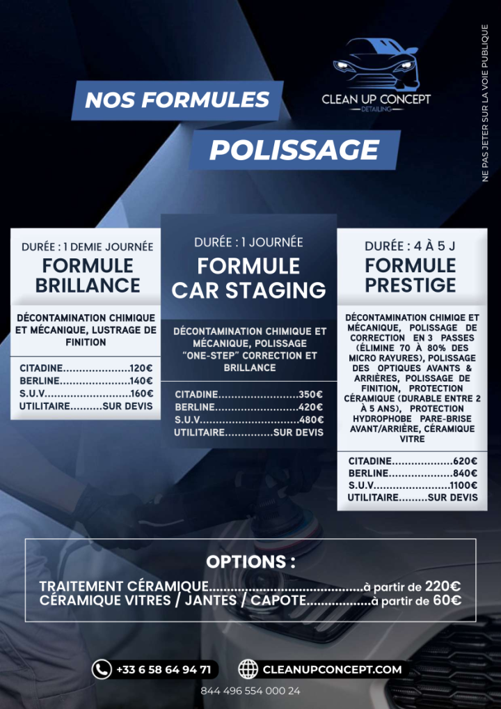 Tarifs polissage Limoges